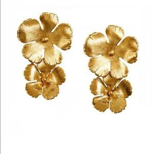 18k Gold Vermeil Flowers Earrings